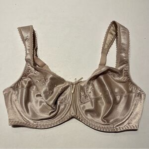 Bali Bra Nude Size 38B Embroidered No Padding